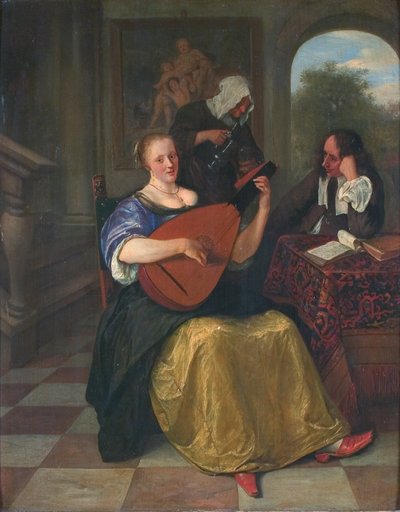 The Lute Player by Jan Havickszoon Steen